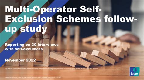 self-exclusion schemes